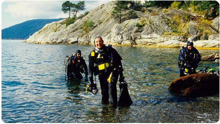 Shore dive Whytecliff park